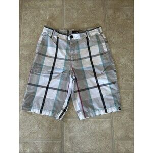 Amplify Shorts Mens Size 32 Flat Front Plaid